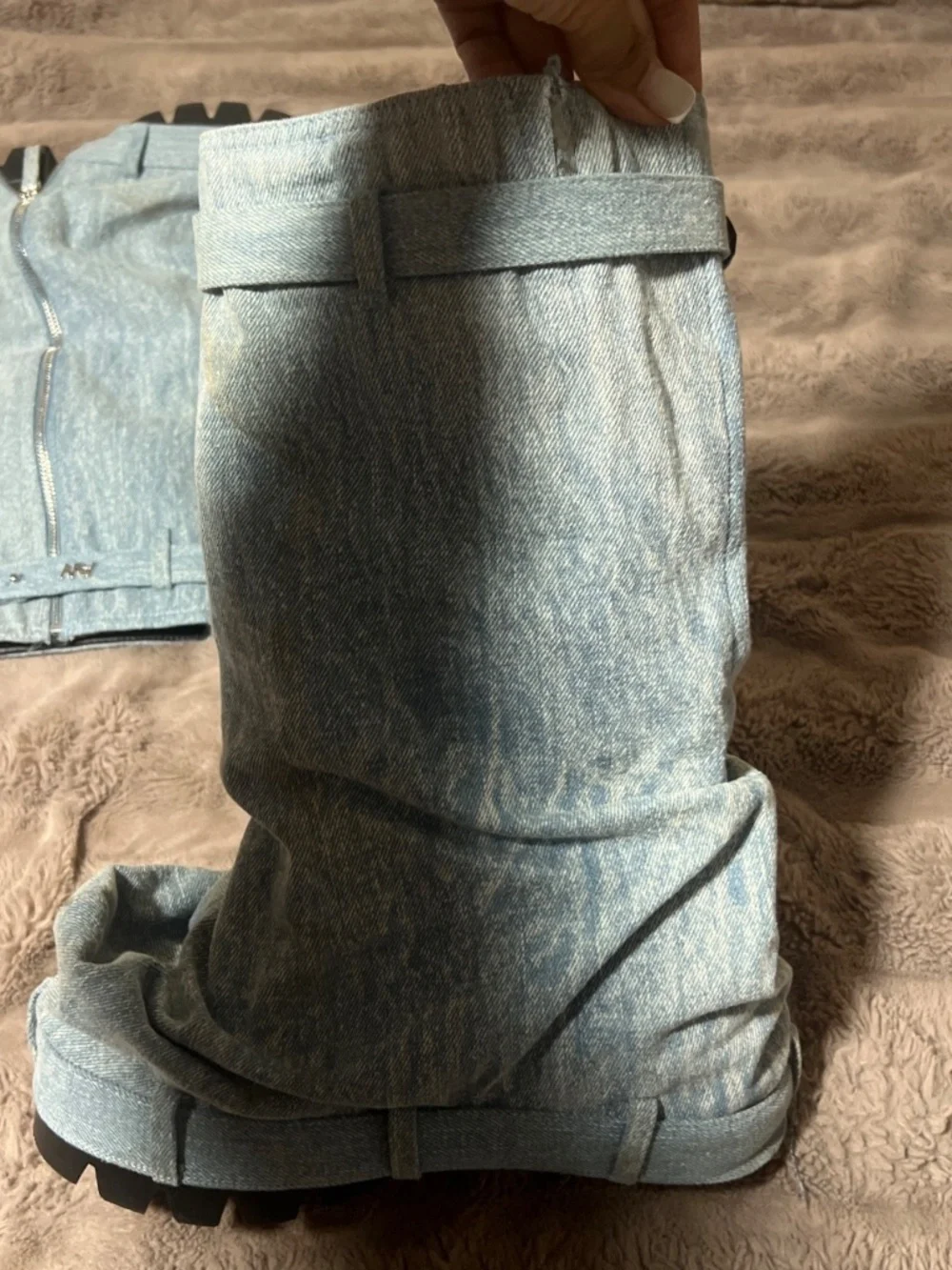 Denim boots - Picture 2 of 3
